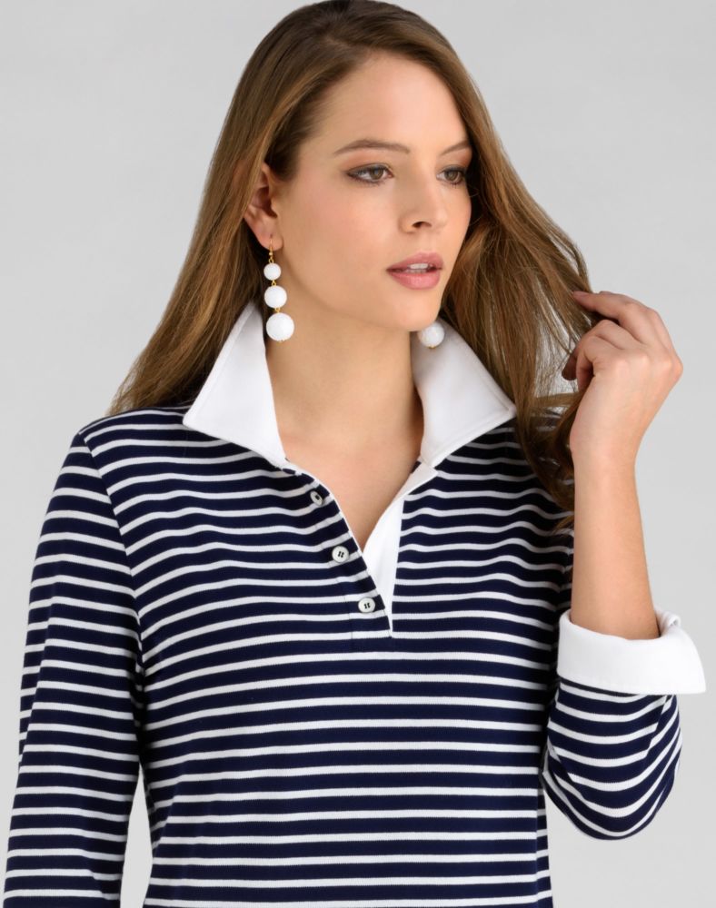 Polo manica tre quarti on sale